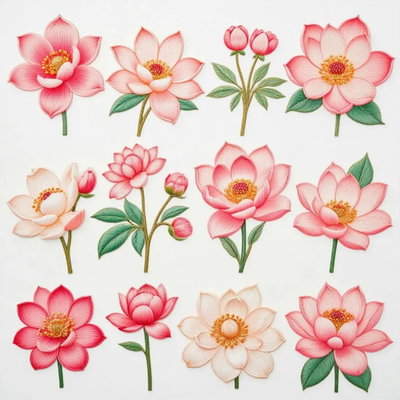 Molde silicona flores x12