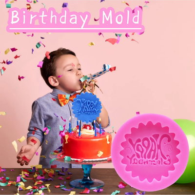 Molde silicona happy birthday