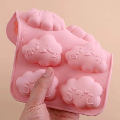 Molde silicona nubes felices