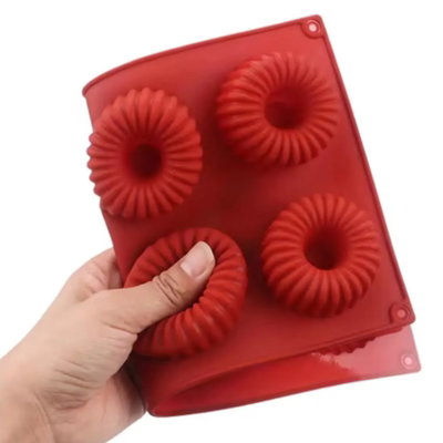 Molde silicona donas rayadas 