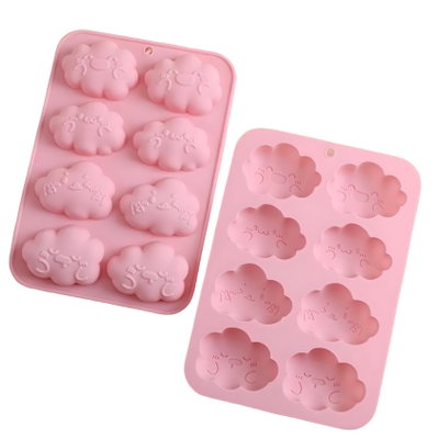 Molde silicona nubes felices