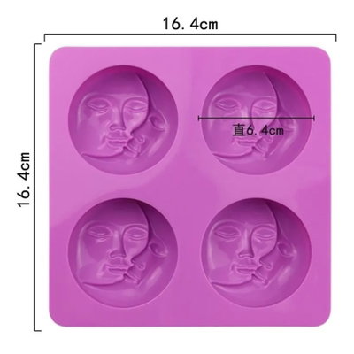 Molde silicona fases de la luna X4