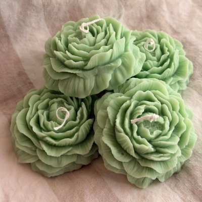 Molde silicona peonia 