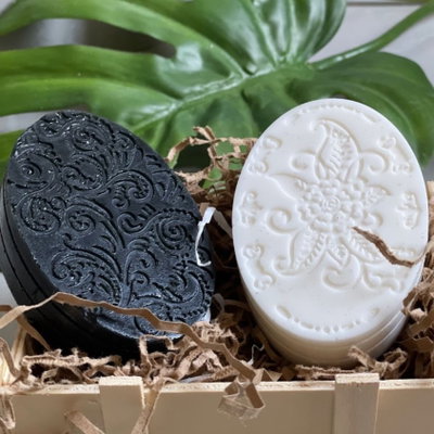 Molde silicona ovalado y rectangulo para jabon 