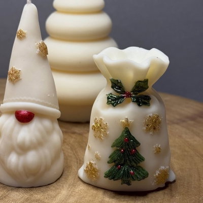 Molde silicona bolso navideño arbolito