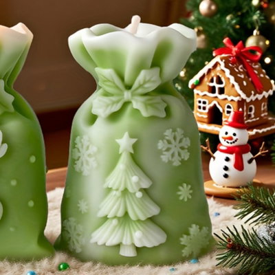 Molde silicona bolso navideño arbolito