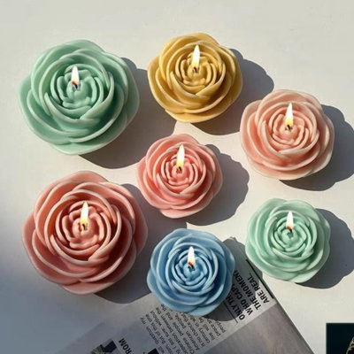 Molde silicona rosa grande petalos 