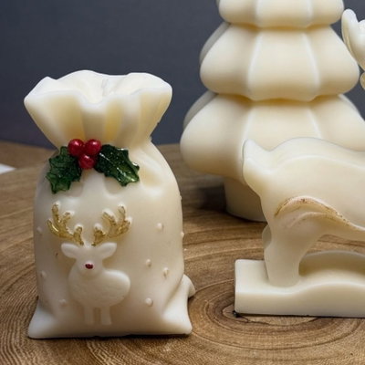Molde silicona bolsa de regalo reno