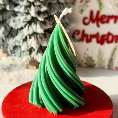 Molde silicona árbol navidad espiral 