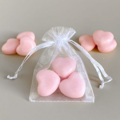 Molde silicona corazon x4