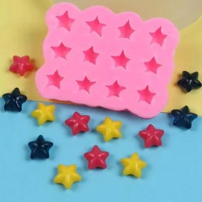 Molde silicona estrellas x12