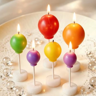 Molde silicona 6 globos 