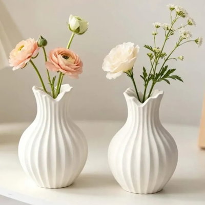 Molde silicona florero rayado