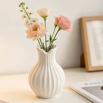 Molde silicona florero rayado