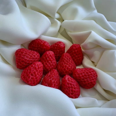 Molde silicona mini frutillas x4