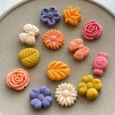Molde silicona de flores 