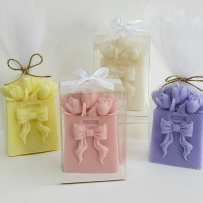 Molde silicona bolsa de regalo con tulipanes 
