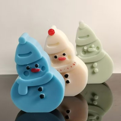 Molde silicona muñeco de nieve 
