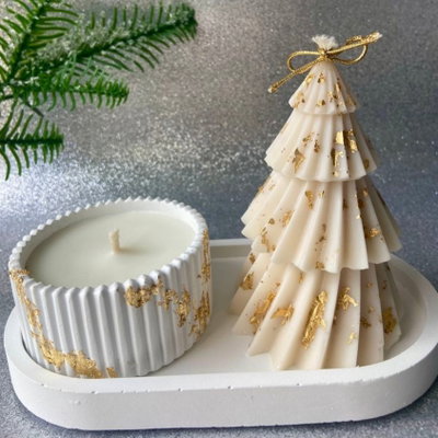 Molde arbolito de navidad lineas