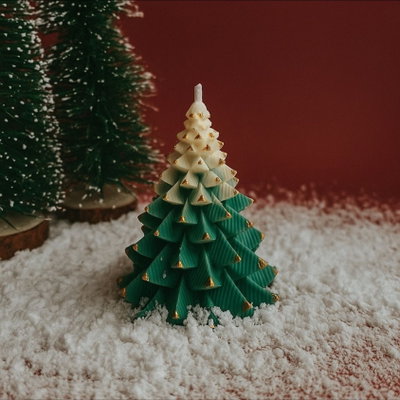 Molde árbol navidad hojas (grande)