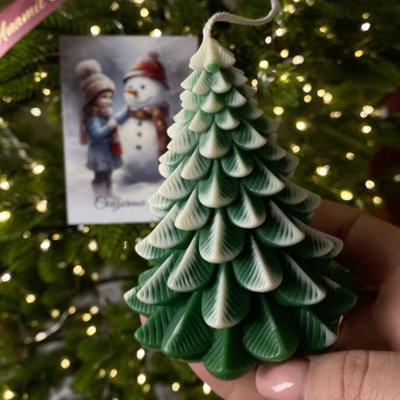 Molde árbol de navidad hojas (chico)