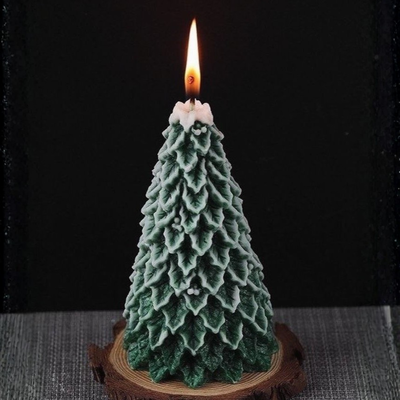 Molde silicona árbol hojas caídas navidad