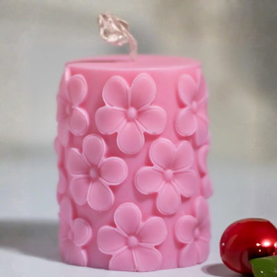 Molde silicona tubo flores
