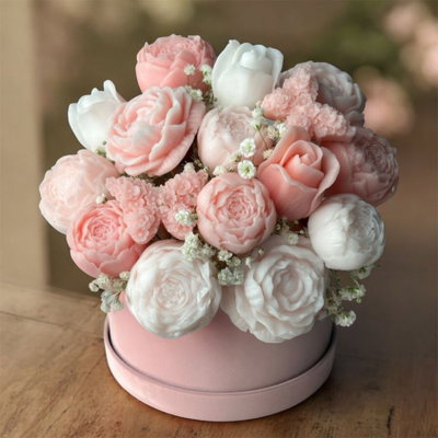 Molde silicona mini flores X5