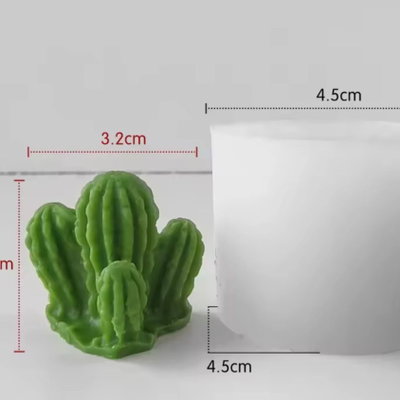 Molde silicona cactus pequeño