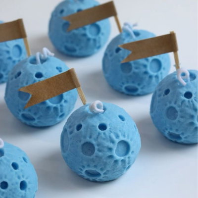 Molde silicona luna 3D