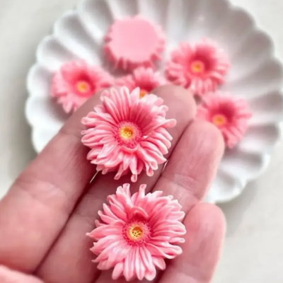 Molde silicona mini florcitas x6