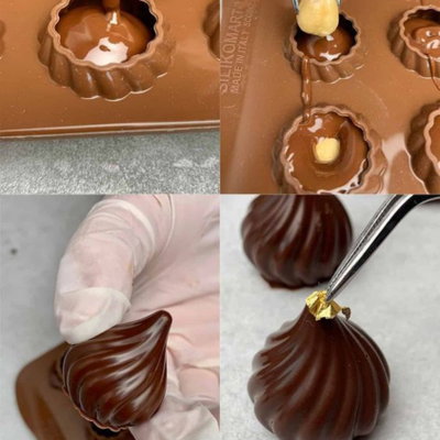 Molde silicona copo de avellanas
