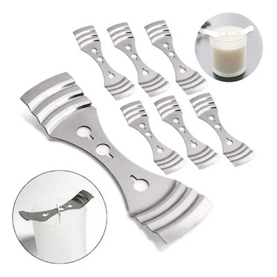 Soporte metálico para Pabilo mecha velas X 20 Unidades