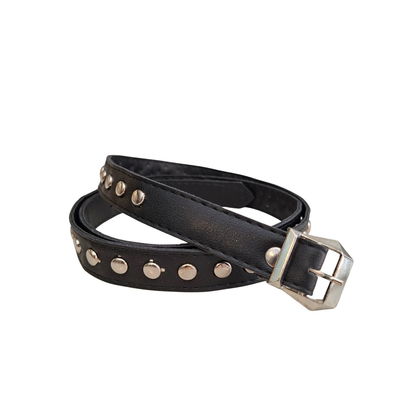 Cinto fino fila tachas