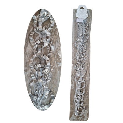 Cinto cadena Argolla Irregular Labrado