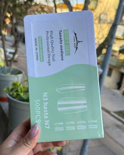 Tips soft gel caja verde Paris