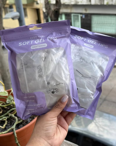 Tips soft gel en bolsa x 600 u city girl