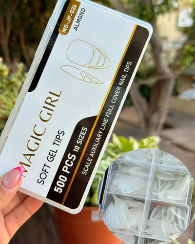 Tip soft gel con medida 500 psc Magic