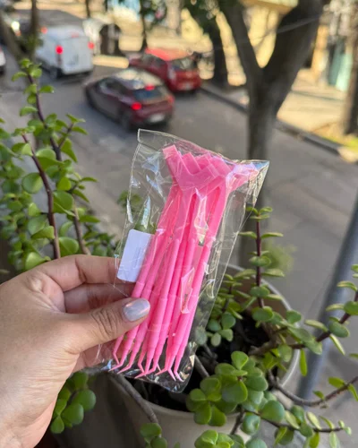 Peine para lifting x10u rosa