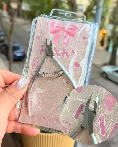 Corta cutículas con resorte PINKY