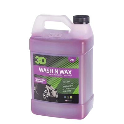 3D Wash and Wax 4L - Shampoo Concentrado Con Cera