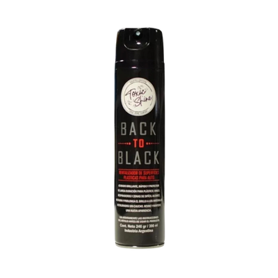 Toxic Shine Back To Black - Acondicionador De Plasticos En Aerosol