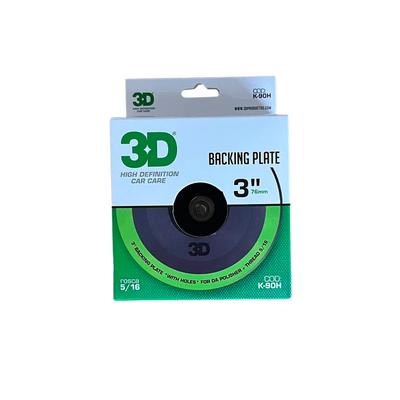 3D Backing Plate 3" - Rosca 5/16 Perforado