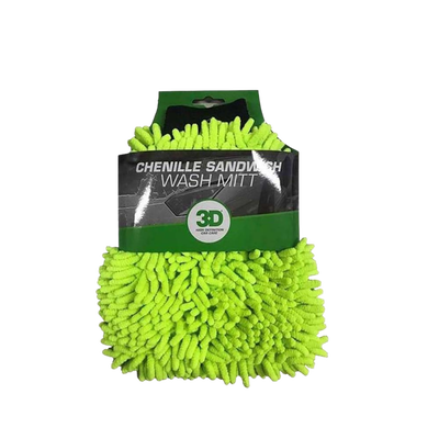 3D Guante De Microfibras Para Lavado Premium - Verde XXL