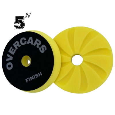 Overcars Pad De Espuma 5" Spiral Finish Amarillo