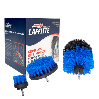 Laffitte Set x 3 Cepillos Azules De Limpieza Para Taladro