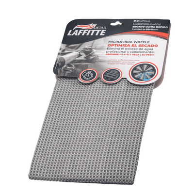 Laffitte Microfibra De Secado Waffle 60x40 Gris 