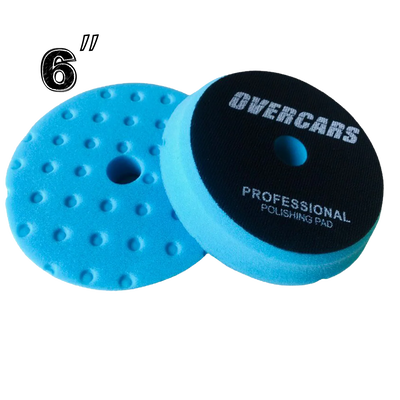 Overcars Pad Espuma 6" Dual Polish - Azul