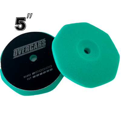 Overcars Pad Espuma 5" Hexagonal Verde - Corte Alto