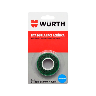 Wurth Cinta Doble Faz Trasparente 12mmx1.5Mts